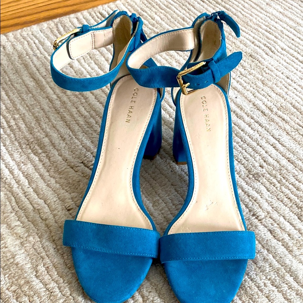 Cole Haan Women's turquoise Suede Sandals